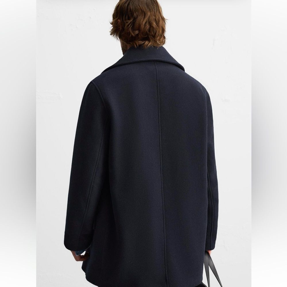 ZARA SHORT DOUBLE BREASTED COAT Size L - Picture 4 of 14